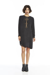 CAPUT DRESS IN WASHED BLACK