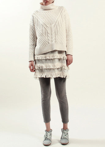 [525 AMERICA] 2014 F/W TURTLENECK IVORY SWEATER