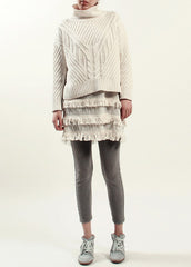 [525 AMERICA] 2014 F/W TURTLENECK IVORY SWEATER