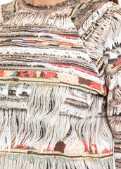 [MARA HOFFMAN] NEOPRENE FRINGE SWEATSHIRT