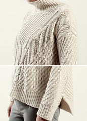 [525 AMERICA] 2014 F/W TURTLENECK IVORY SWEATER