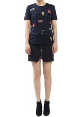 MULTI NAVY BADGE TEE