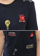 MULTI NAVY BADGE TEE