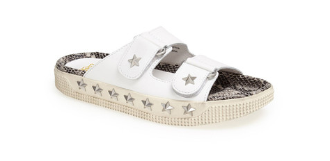 [ASH] KAB WOMENS WHITE ROCCIA PLATFORM SANDAL