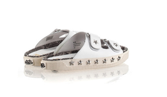 [ASH] KAB WOMENS WHITE ROCCIA PLATFORM SANDAL