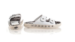 [ASH] KAB WOMENS WHITE ROCCIA PLATFORM SANDAL