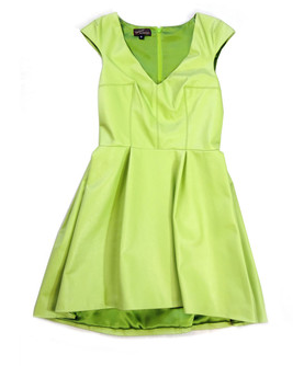EXCLUSIVE FOR BEIGE LEATHER DRESS