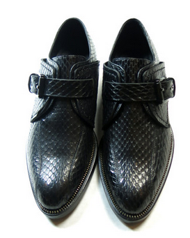 Black Perforated Famous Flats