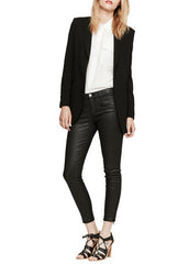 [CURRENT ELLIOTT] 2014 ZIP STILETTO BLACK COATED PANTS