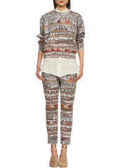 [MARA HOFFMAN] NEOPRENE FRINGE SWEATSHIRT